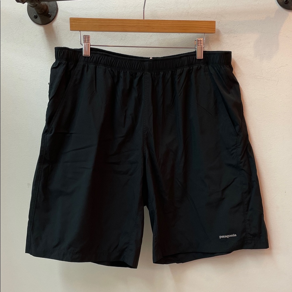 EUC Patagonia Men's Black Elastic waist w/drawstring Athletic Shorts Size XL